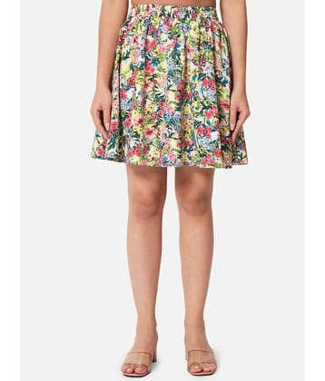 ALL WAYS YOU - Multicolor Crepe Women's A-Line Skirt ( Pack of 1 )