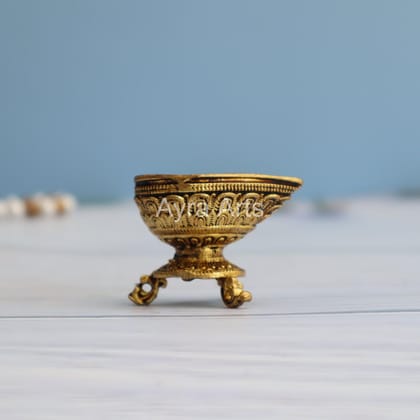 Premium Brass Diya - 2 Inch Length Premium Brass Diya - 2 Inch Length