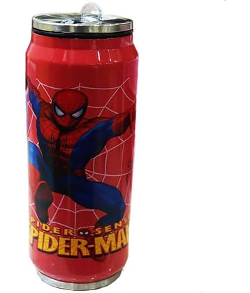 Can Style Stainless Steel Sippers with Attractive Printed Characters Insulated Bottle for Kids Boys