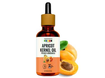 Organix Mantra Apricot Kernel Oil, 100% Pure, Natural & Cold Pressed Organic Oil - 30 Millilitre
