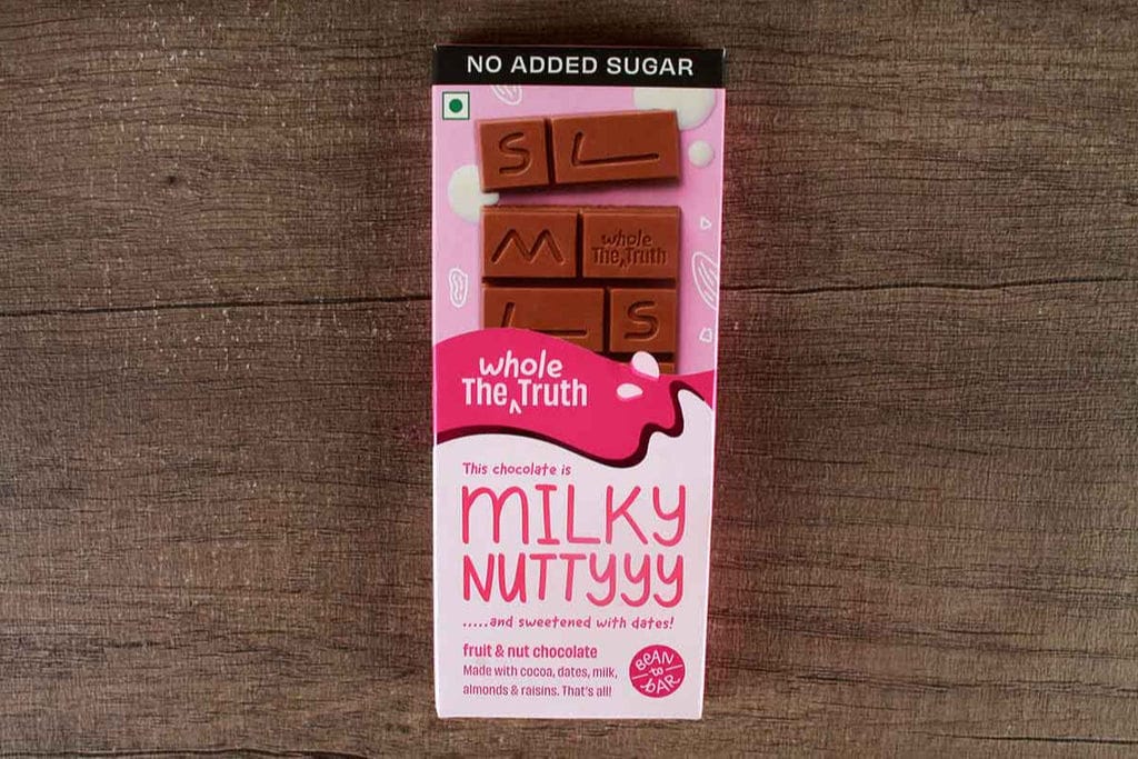 The Whole Truth Fruit & Nut Milk Chocolate, 50 gm