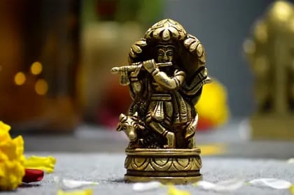 LORD KRISHNA WITH COW for Home Décor  by Snova Enterprises