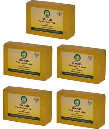 Khadi Herbal Pure Lemon Soap - 125gm (Pack of 6)