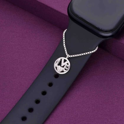 LOVE WATCH CHARM-White Stone / Silver