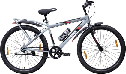HERO Next 26 T (inch) Mountain Cycle (Single Speed, Grey, Red, Rigid)