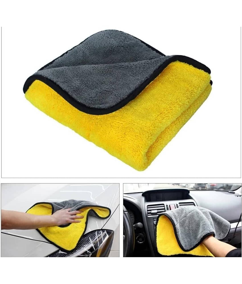 QitmirMKT Car Cleaning Cloth 800 GSM Microfiber 40cm (Mix Color) (Pack of 4) - Cloth ( Pack of 4 )