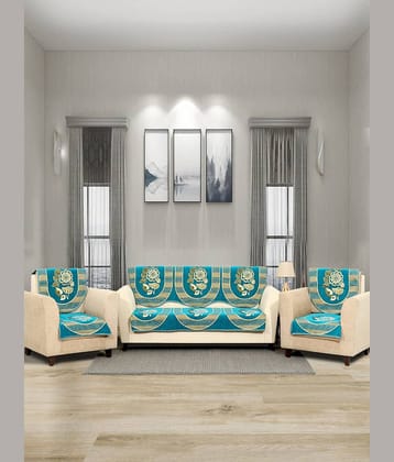 BELLA TRUE 5 Seater Black Velvet Set of 6 Seat Cover