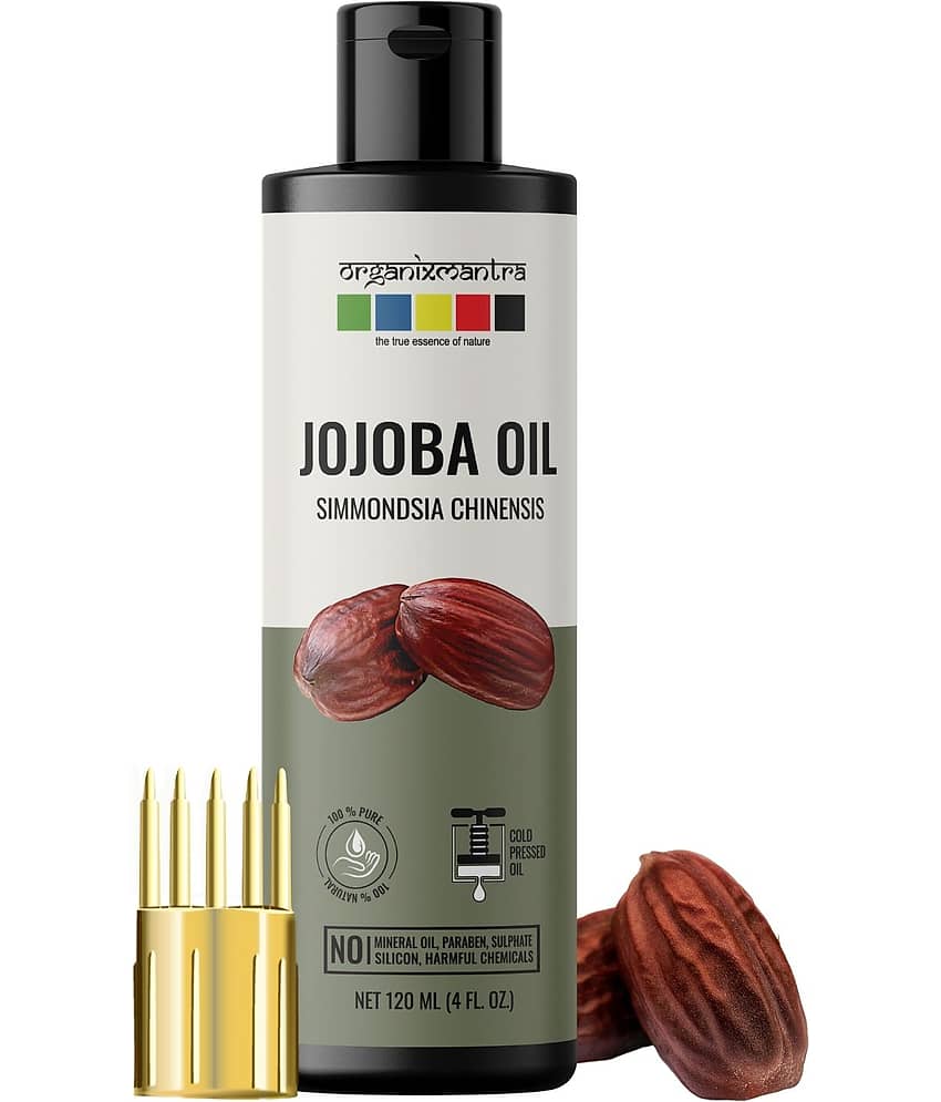 Organix Mantra Jojoba Oil,100% Pure, Natural & Cold Pressed Organic Oil, 120ML