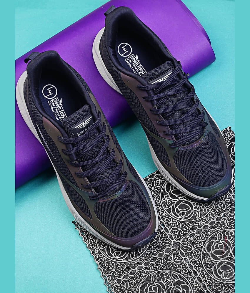 Heris & Hemly HNH-7073_Navy Blue Blue Men's Sports Running Shoes