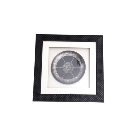 Bidri Work Plate Wale Star Work With Frame (1SMTDCOKA07915)