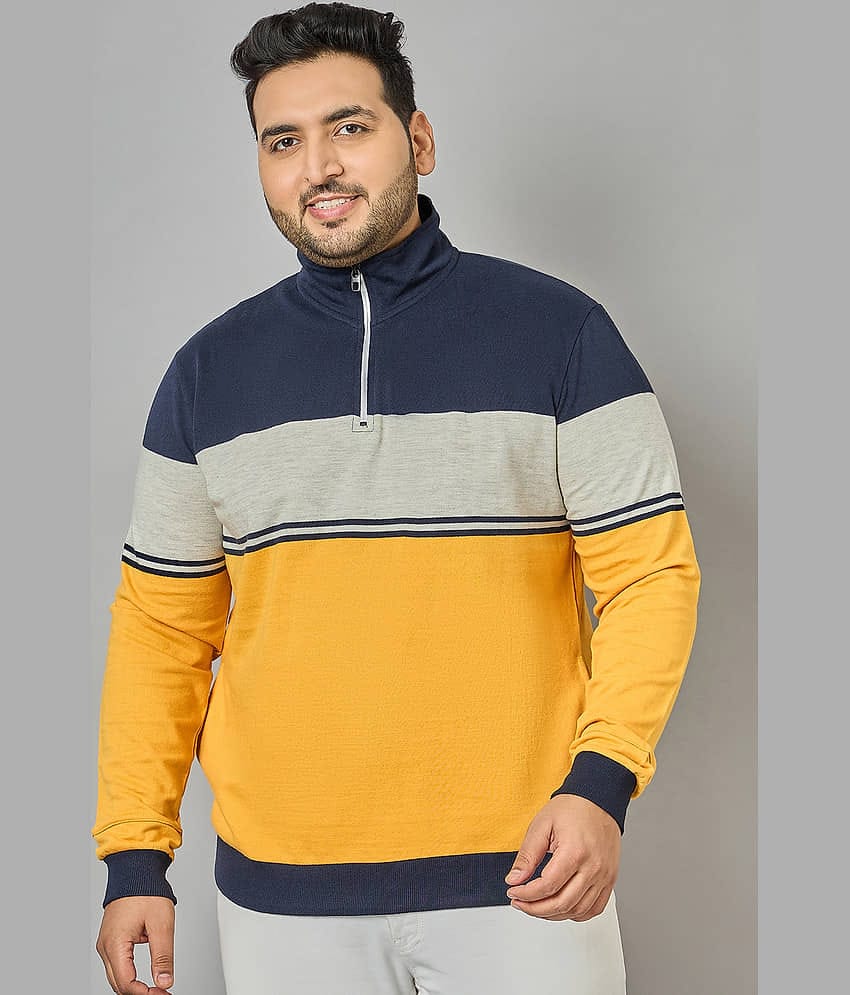 AUSTIVO Cotton Blend High Neck Men's Sweatshirt - Multicolor ( Pack of 1 )