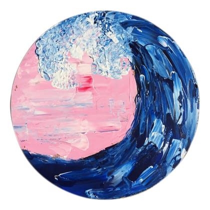 Knife Painting on Round MDF DIY Kit by Penkraft