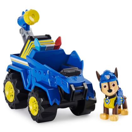 Paw Patrol Dino Rescue Chaseâ's Deluxe Rev Up Vehicle For Kids 3 Years and Above