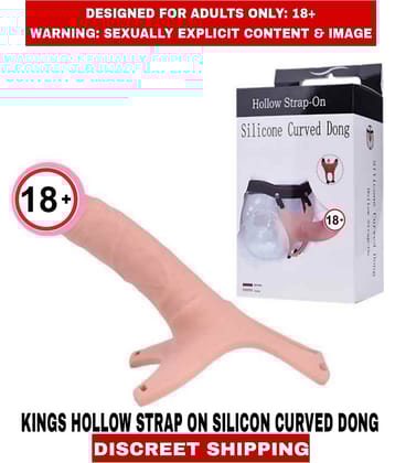 Sexual Wellness Men's Sex Toys L U X Y Hollow Strap-On Dildo Silicon And Curved Dong Strap-On For Men