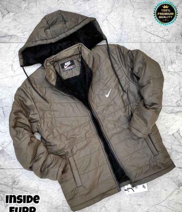 NIKE Jackets Olive Grey (Size - XXL)