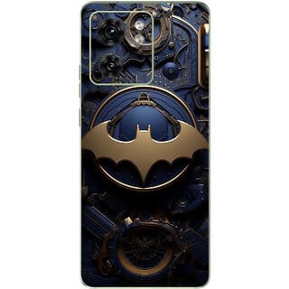Yug Emporium Motorola Edge 40 Black BATMAN 9D Premium Theme Full Back & Side Coverage (Back Cover Multicolor)
