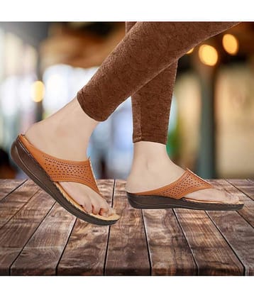 Denill Tan Womens Flats - None