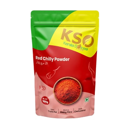 Kerala Spices 100% Pure Red Chilli Powder 100 gm Artificial Color and Preservatives Free Lal Mirch