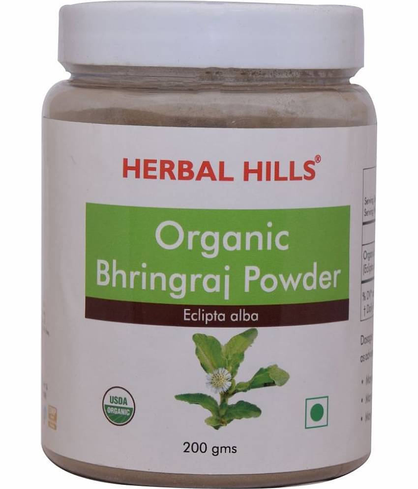 Herbal Hills Organic Bhringraj Powder 200 gm Pack of 4