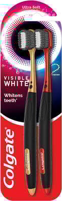 COLGATE VISIBLE WHITE TOOTH BRUSH 2P