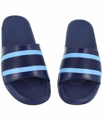 Leavess - Blue Men's Slide Flip Flop