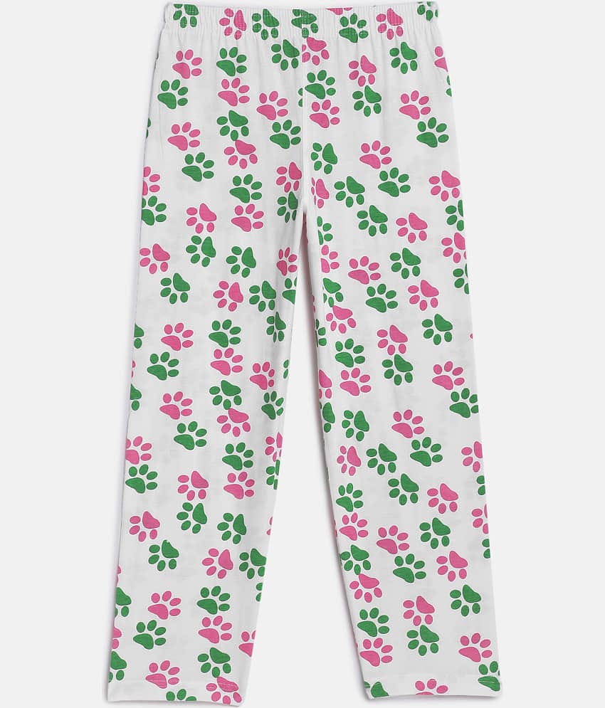 Sini Mini Girls 100% Cotton Trousers ( Bright Pink )