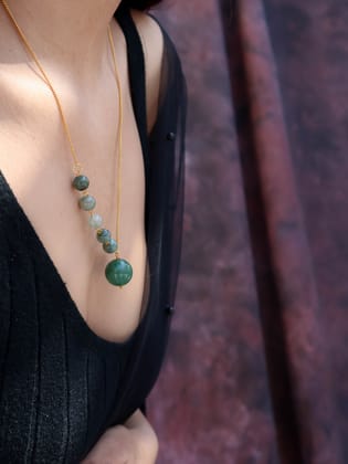 Alesya Green Necklace-Green