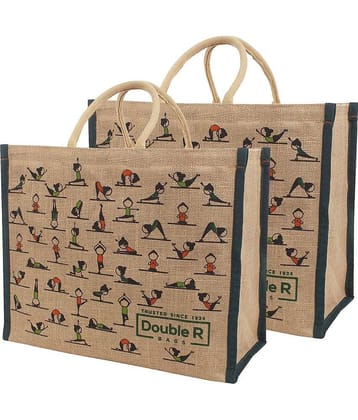 Double R Bags - Brown Jute Grocery Bag