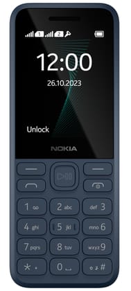 Nokia 130 Music | Built-in Powerful Loud Speaker with Music Player and Wireless FM Radio | Dedicated Music Buttons | Big 2.4 Display | 1 Month Standby Battery Life | Blue 