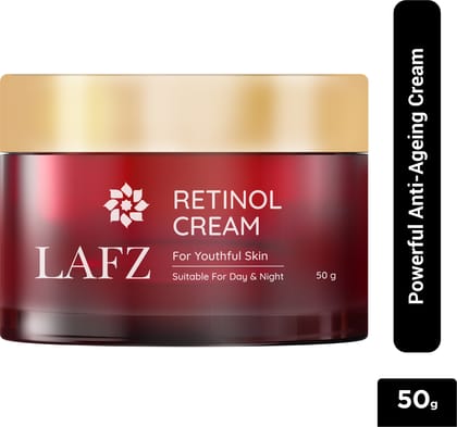 LAFZ Day & Night Retinol Face Cream For Glowing Skin | Anti-ageing cream for Youthful Skin | For Wrinkles & Fine Lines | For All Skin Types, 50 gm