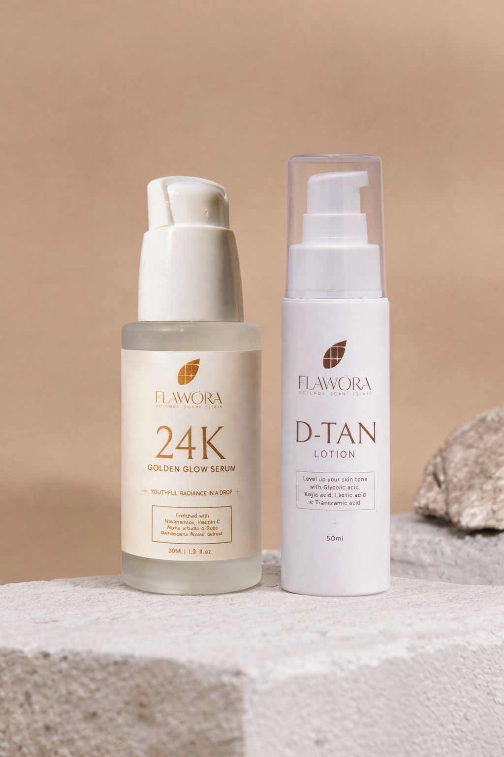 24k Gold serum and DTAN lotion - Skin Combo