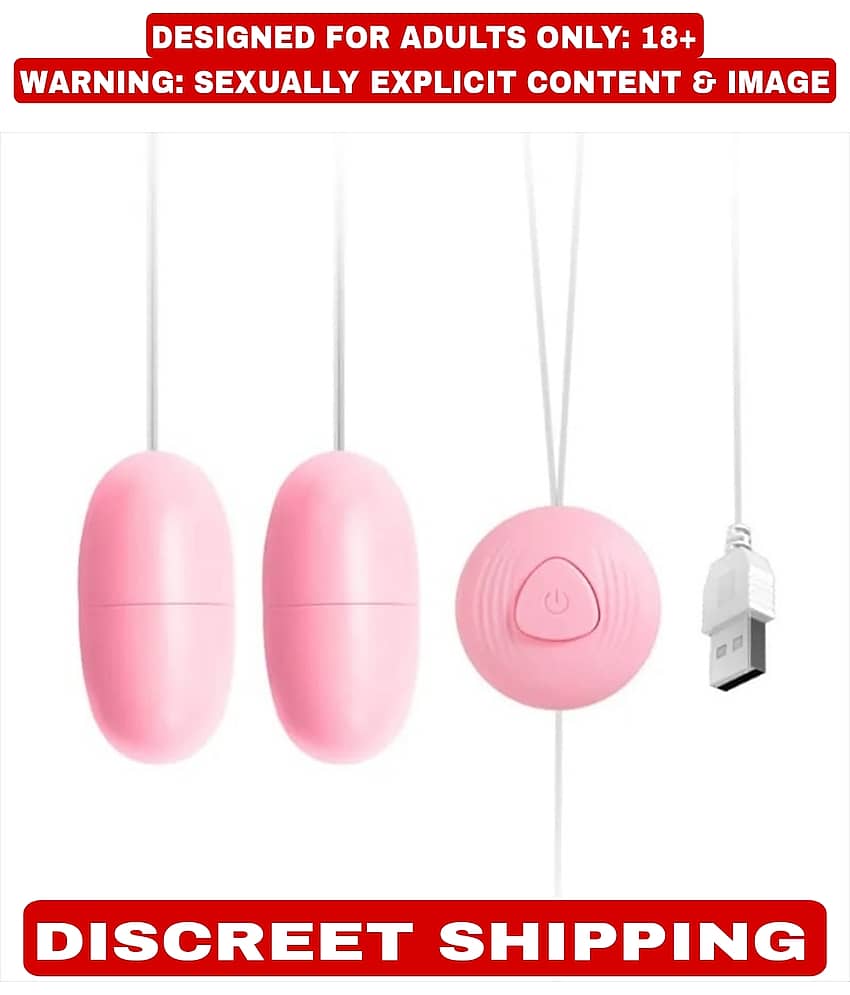 DOUBLE VIBRATING EGG FOR ANAL AND VAGINA USB POWER 12 FREQUENCY VIBRATOR SEXY TOY LOW PRICE FOR WOMEN BY KAMAHOUSE