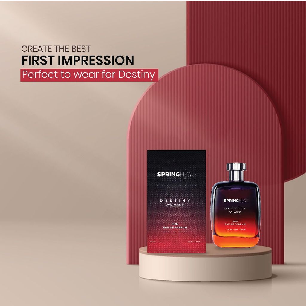 Spring H2O Destiny Cologne for Men, 100ml
