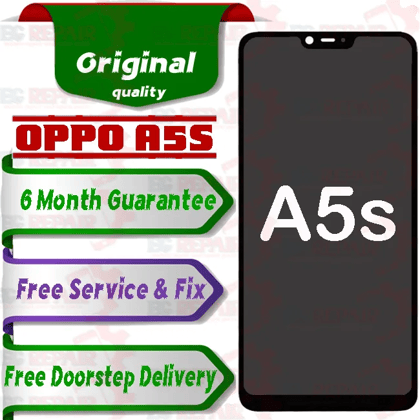 Oppo A5s Combo LCD with Touch Screen for A5s  Black