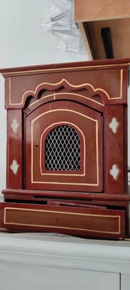 Wooden Mandir  Without Window 6x9