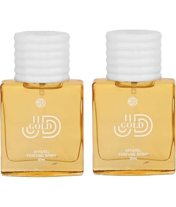 JD INTERNATIONAL JD GOLD Perfume For Men & Women Captivating LongPerfume 30 ml (Pack of 2)