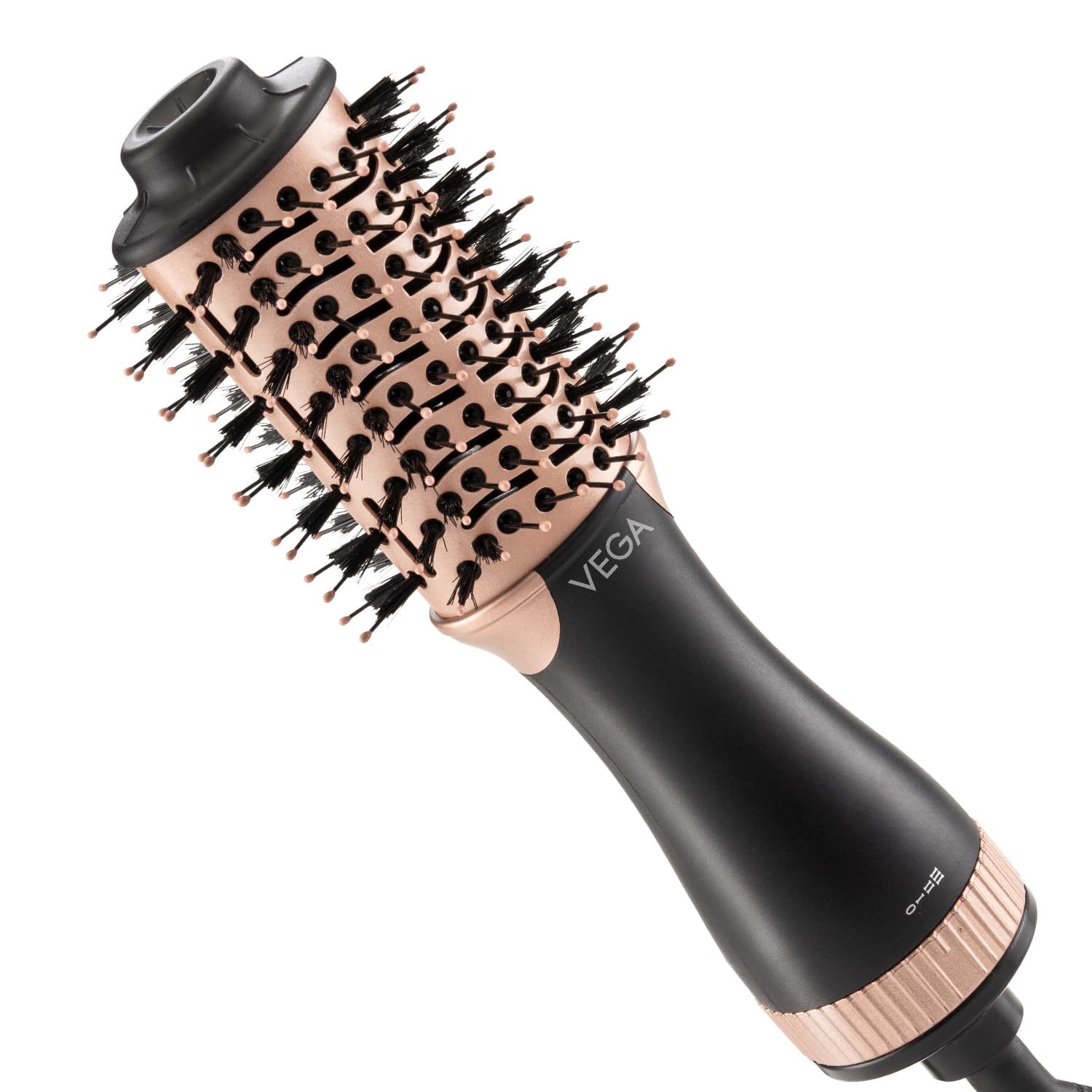 VEGA Litstyle L3 Volumizer Hair Blow Dryer Brush With 3 Heat/2 Speed Settings, 360° Airflow Vent, 3 in 1 Compact Hot Air Brush For Women, Tourmaline Ceramic Coated Barrel, 500 Watts, (VHSD-03) VEGA Litstyle L3 Volumizer Hair Blow Dryer Brush With 3 Heat/
