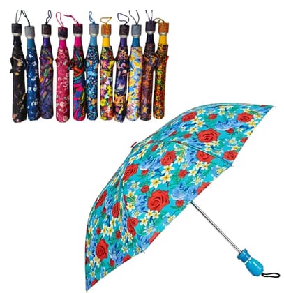 S V M 1 Fold Manual Umbrella For Rain Sun Wind ( Multi , Printed )