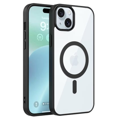 Back Case Cover for iPhone 15 | Compatible for iPhone 15 Back Cover | Scratch-Resistant Back Cover | Black