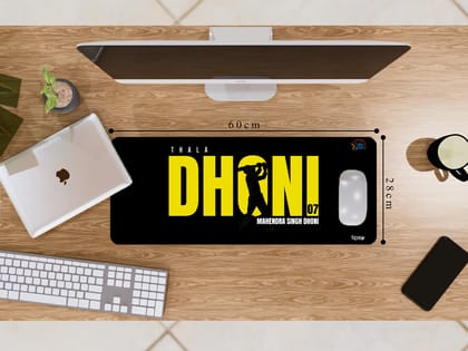 "MS DHONI ~ CHENNAI SUPER KINGS #7 " Gaming Mousepad- Elevate Your Gaming Experience-Medium (28CM X 60CM)