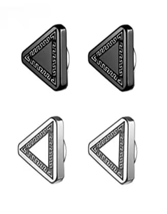Edge Silver Earrings-Pair