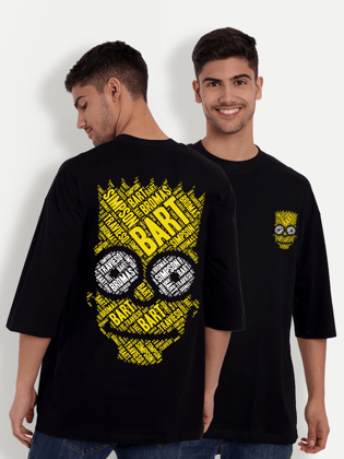Bart Black Oversized T-shirt-S / Black