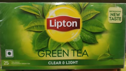 Lipton green tea clear and light tea bags