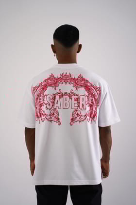 The Ornamental Tee [WHITE/BLOOD RED]-XL