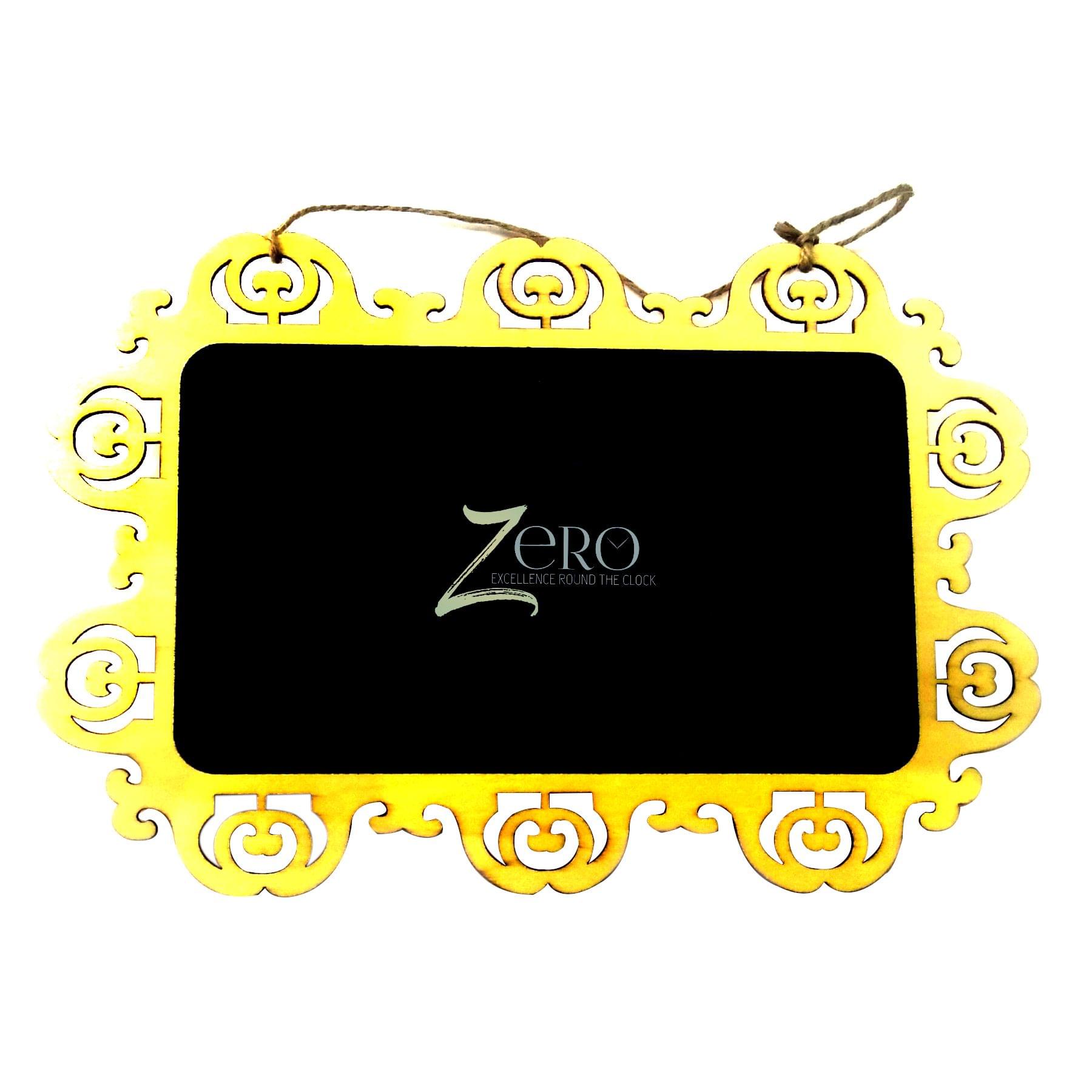 Brand Zero - Rectangular Pine Wood Designer Name Plate Single Piece 11.75" * 8.00"