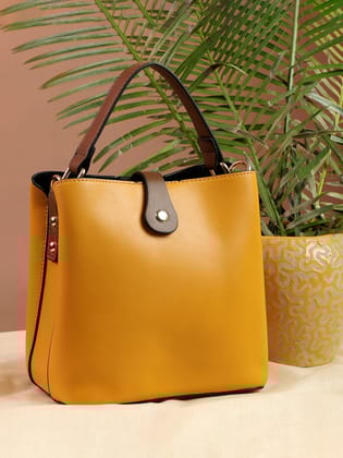 Celina Yellow Tote Bag-Handheld Bag