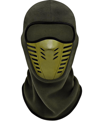 Full Face Aksmit Pack Of 1 Mask Ski Motorcycle Cycling Balaclava Winter Windproof Black Color