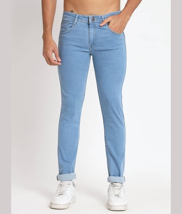 RAGZO Slim Fit Cuffed Hem Men's Jeans - Blue ( Pack of 1 )