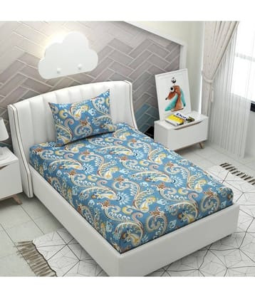 Apala Microfiber Single Bedsheet ( Sky Blue )