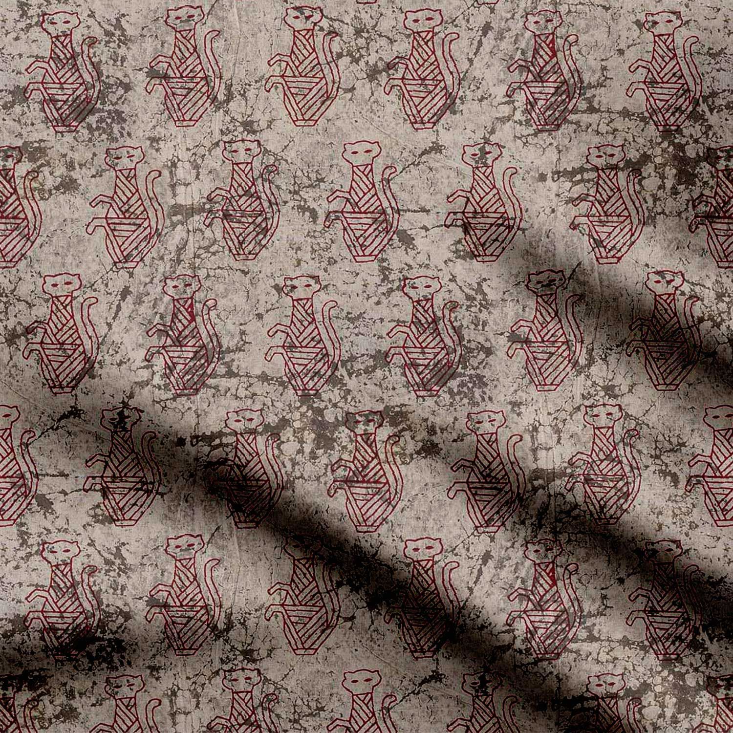 Abstract Cat patten-Cotton